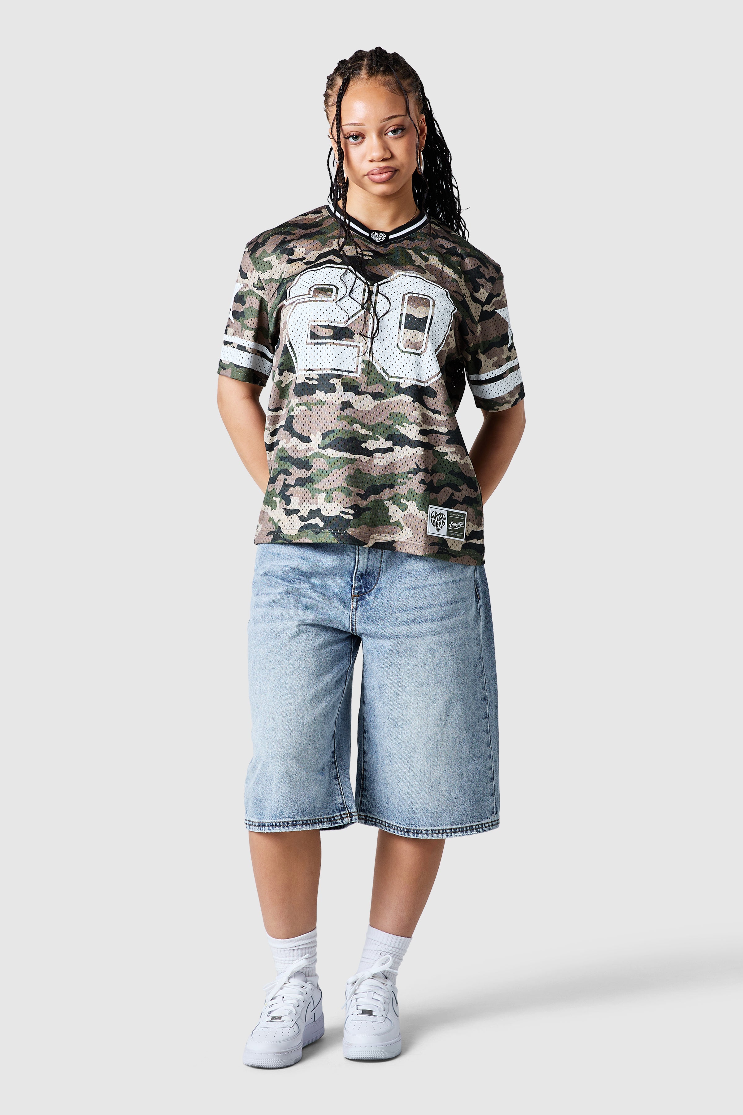 Womens All Star Jersey - Green Camo