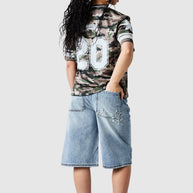 Womens All Star Jersey - Green Camo
