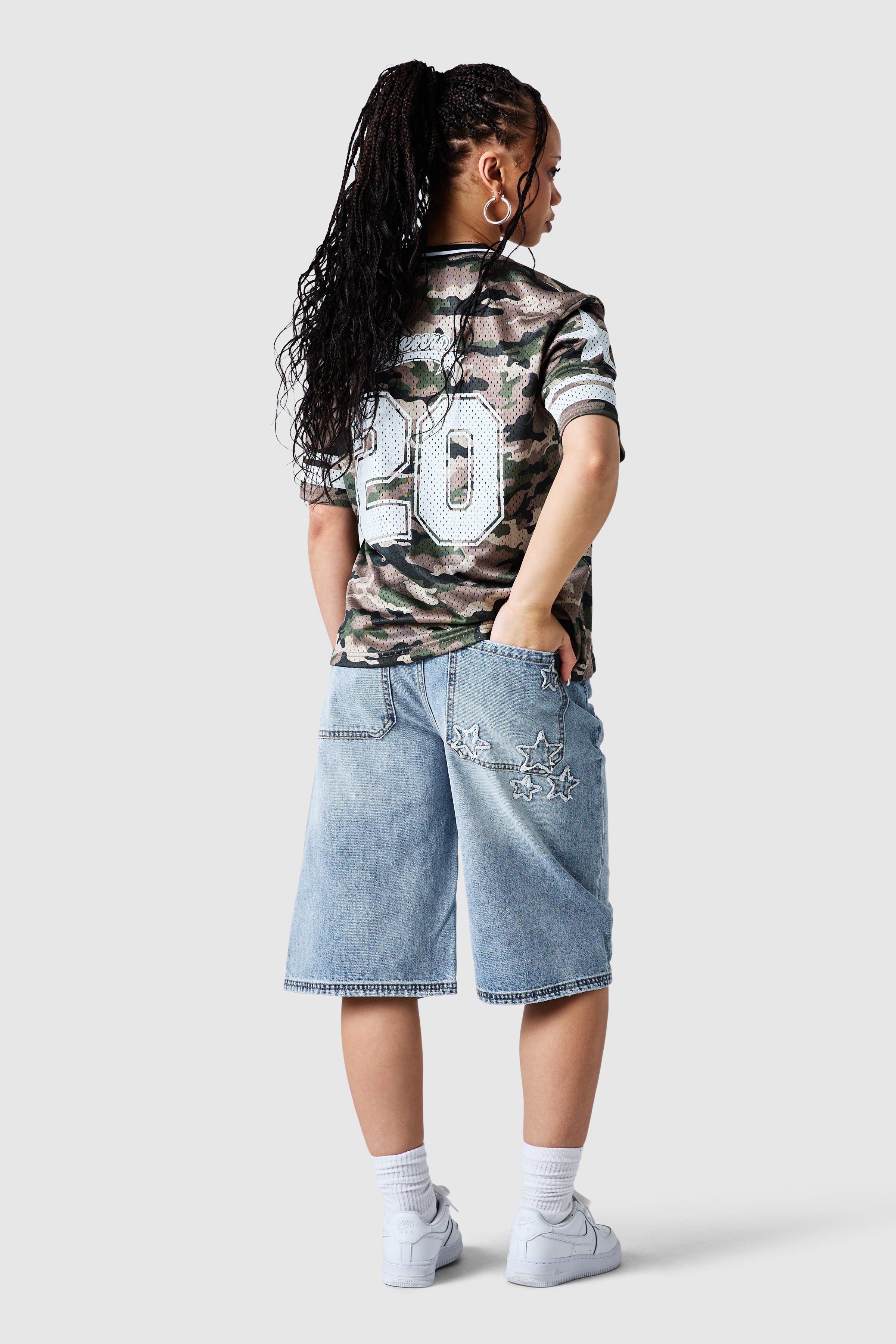 Womens All Star Jersey - Green Camo