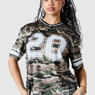 Womens All Star Jersey - Green Camo