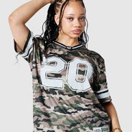 Womens All Star Jersey - Green Camo