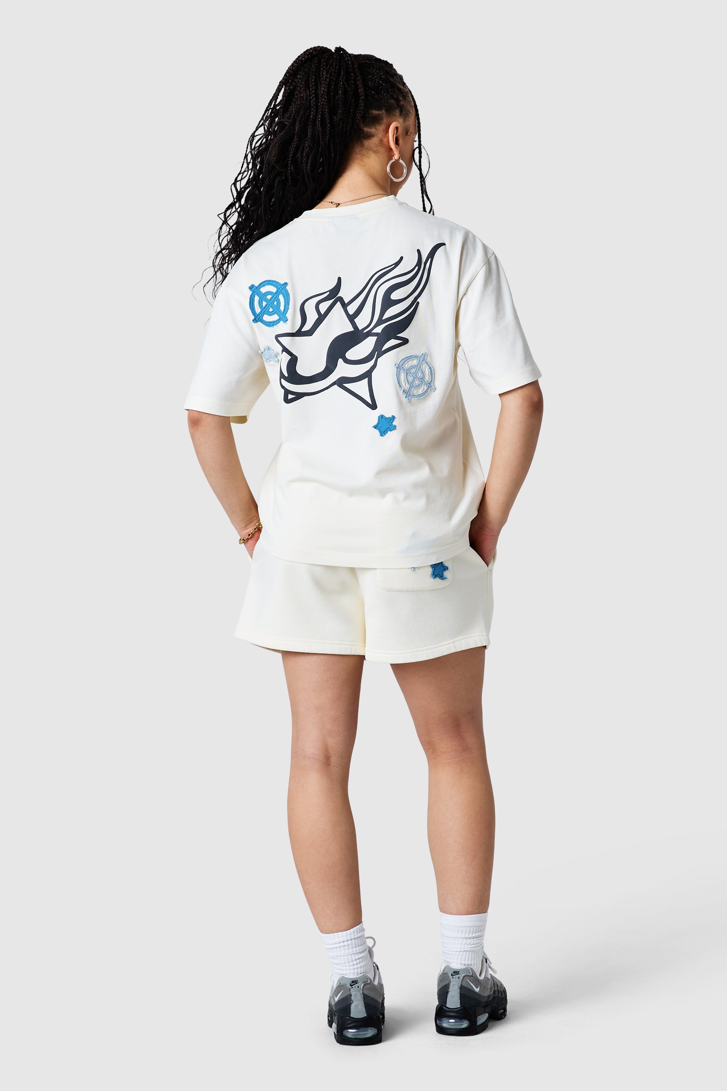 Womens Shoot For The Stars Tee  - Cream