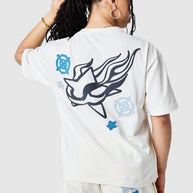 Womens Shoot For The Stars Tee  - Cream