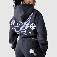 Womens Shoot For The Stars Hood 2.0 - Volcano Grey