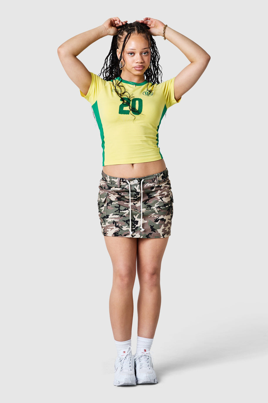Womens Combat Skirt - Green Camo