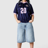 Womens No.20 Football Shirt - Indigo Ocean