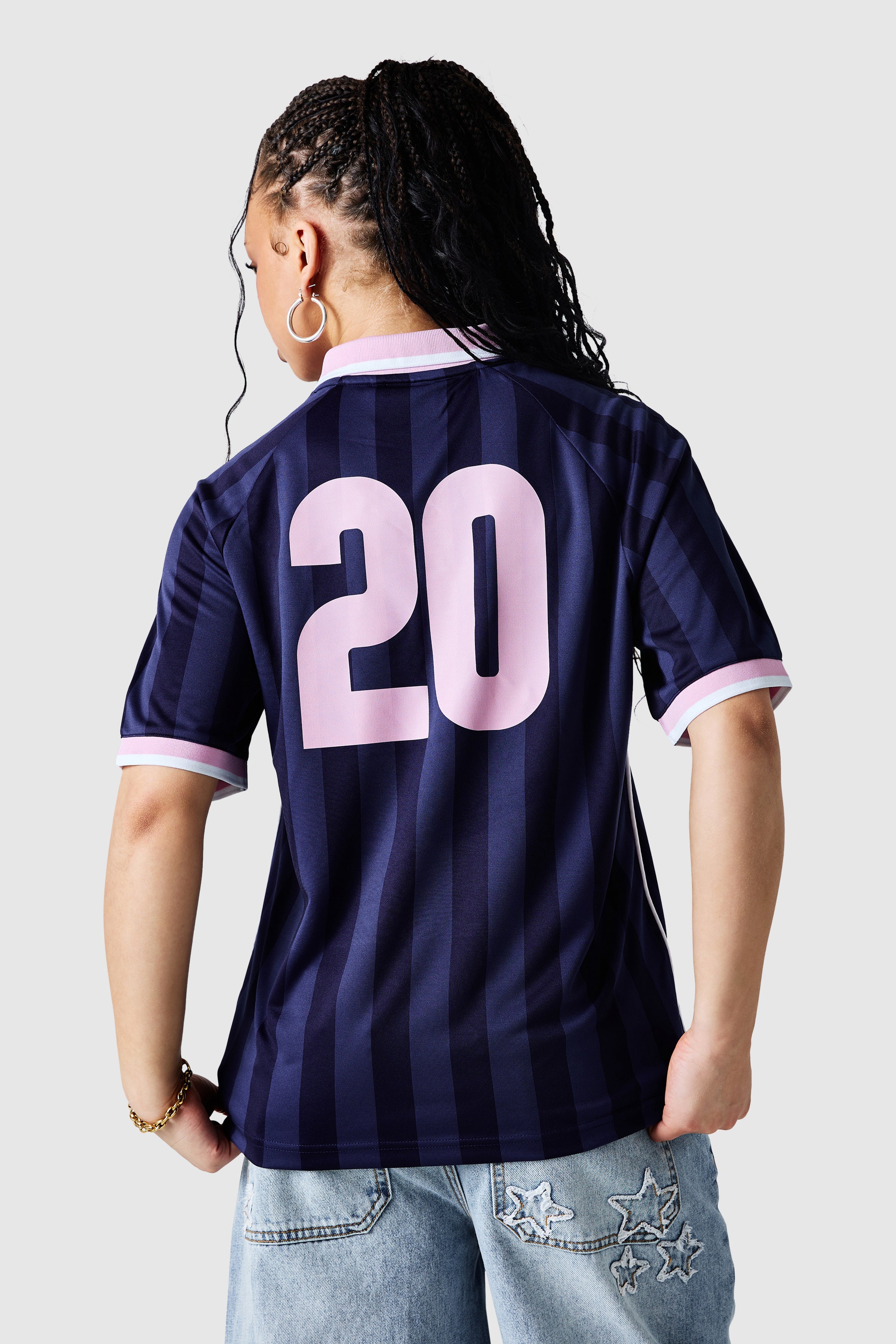 Womens No.20 Football Shirt - Indigo Ocean