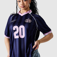 Womens No.20 Football Shirt - Indigo Ocean