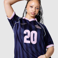 Womens No.20 Football Shirt - Indigo Ocean