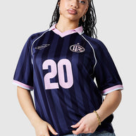 Womens No.20 Football Shirt - Indigo Ocean