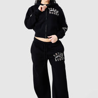 Womens Camo College Tracksuit - Black