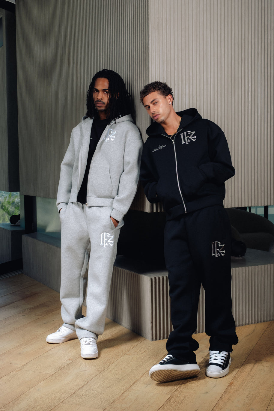 Origin Boxy Scuba Hood Tracksuit - Black
