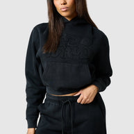 Womens Lrzo Wrld Applique Hood - Black