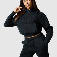 Womens Lrzo Wrld Applique Hood - Black