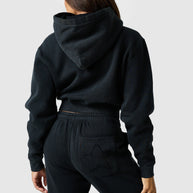 Womens Lrzo Wrld Applique Hood - Black