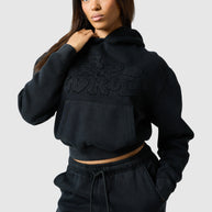 Womens Lrzo Wrld Applique Hood - Black