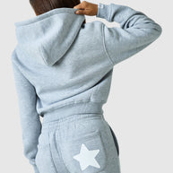 Womens Luna Hood - Grey Marl