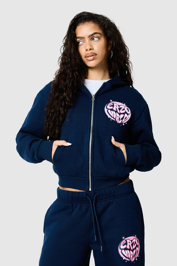 Womens Nova Hood - Ebony Blue
