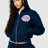 Womens Nova Hood - Ebony Blue