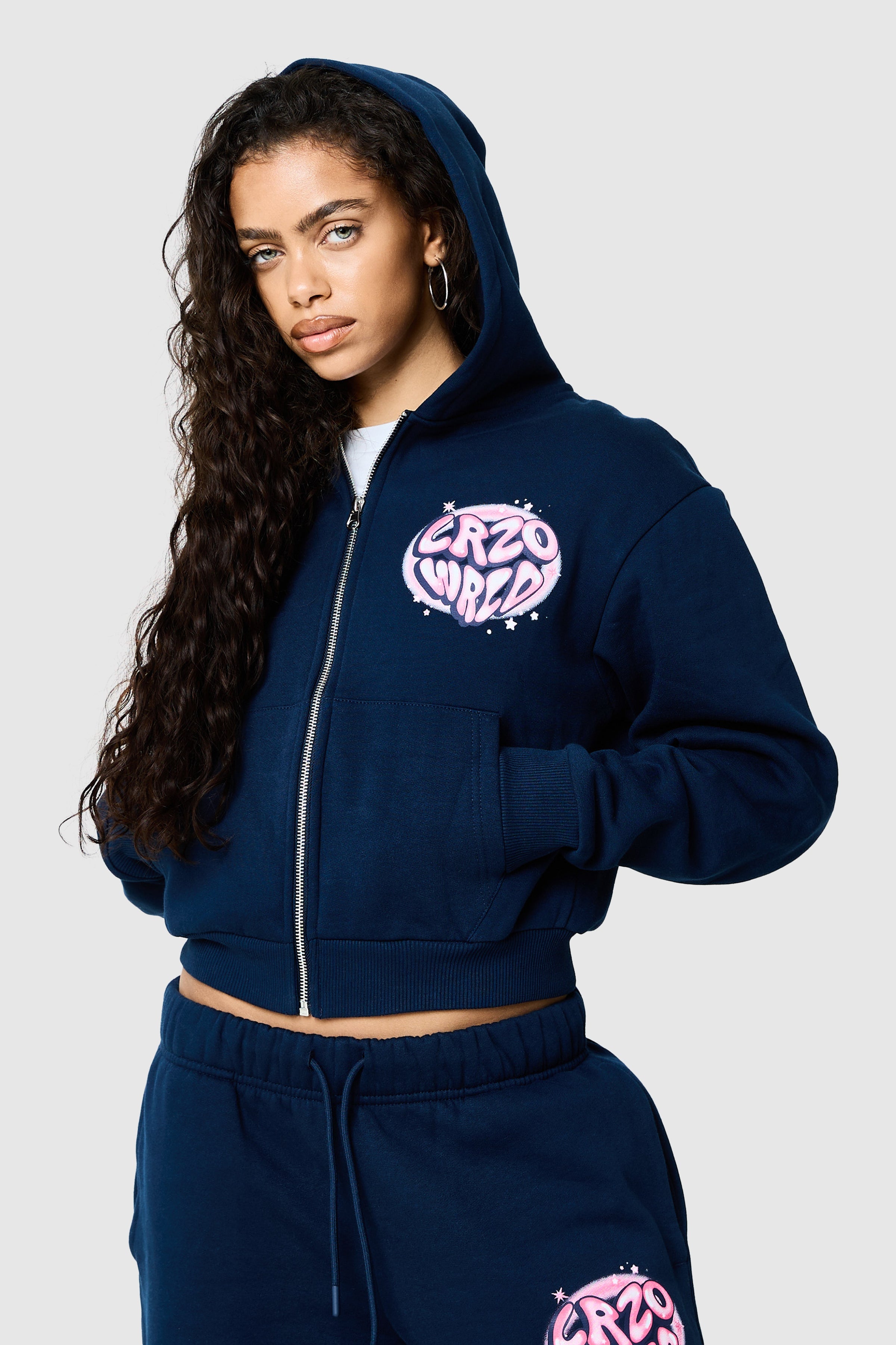 Womens Nova Hood - Ebony Blue
