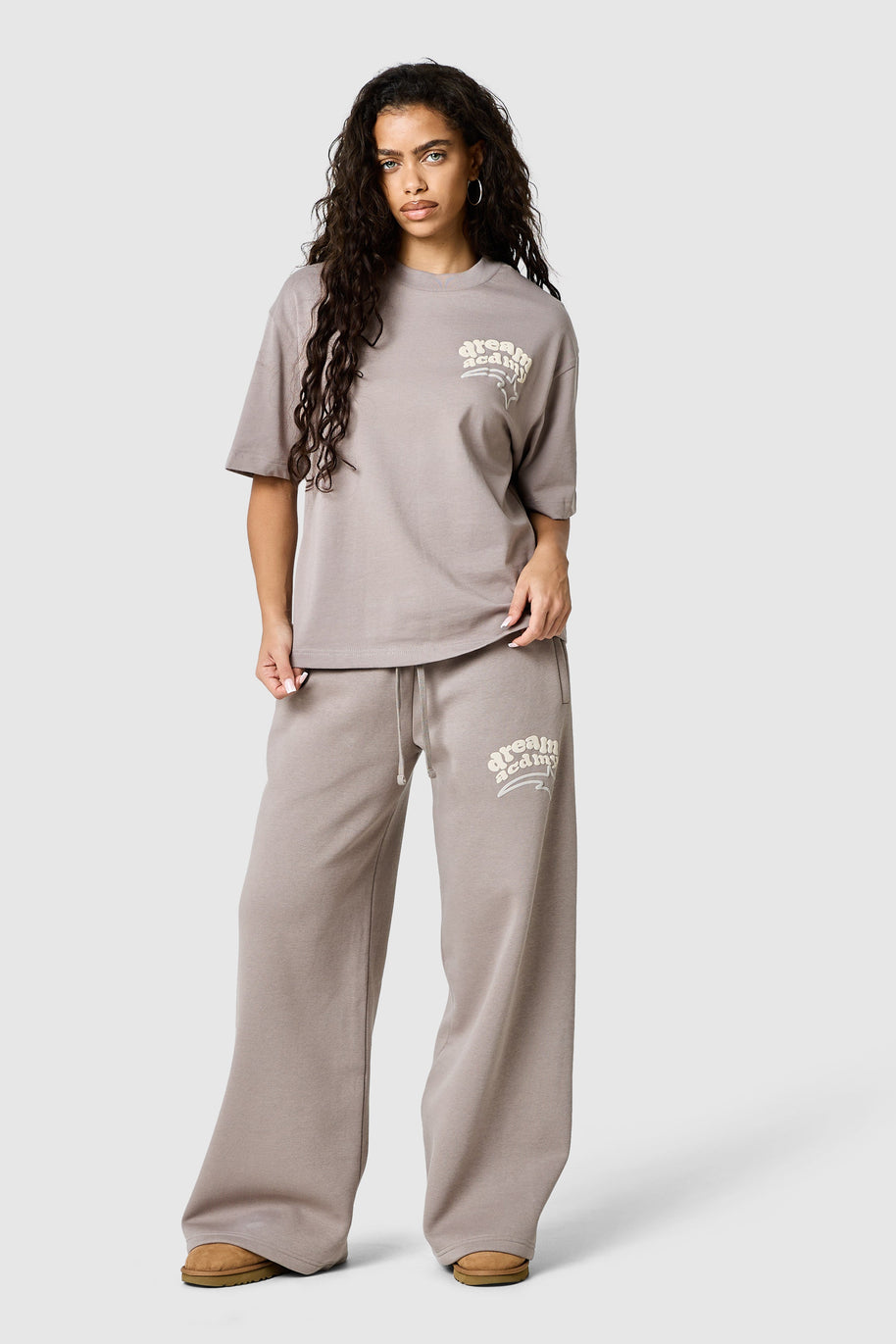 Womens Dream Acdmy Tee - Soft Taupe