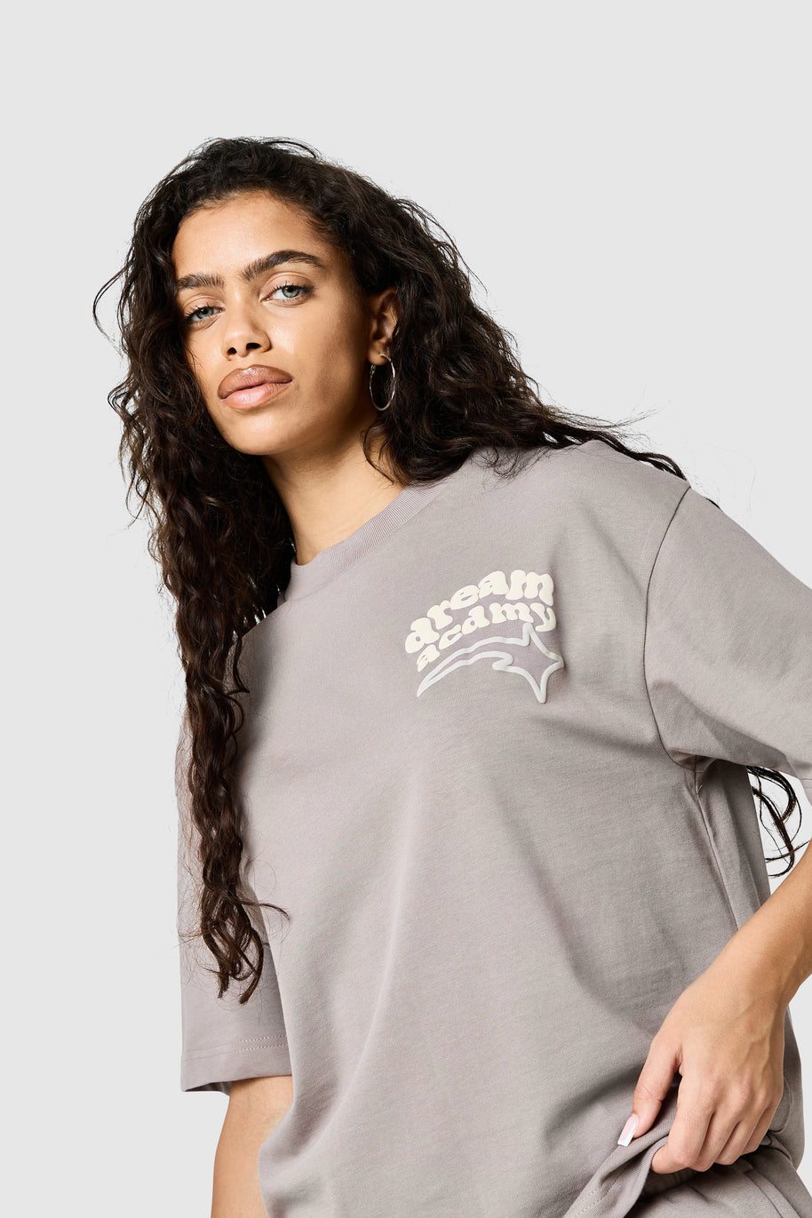 Womens Dream Acdmy Tee - Soft Taupe
