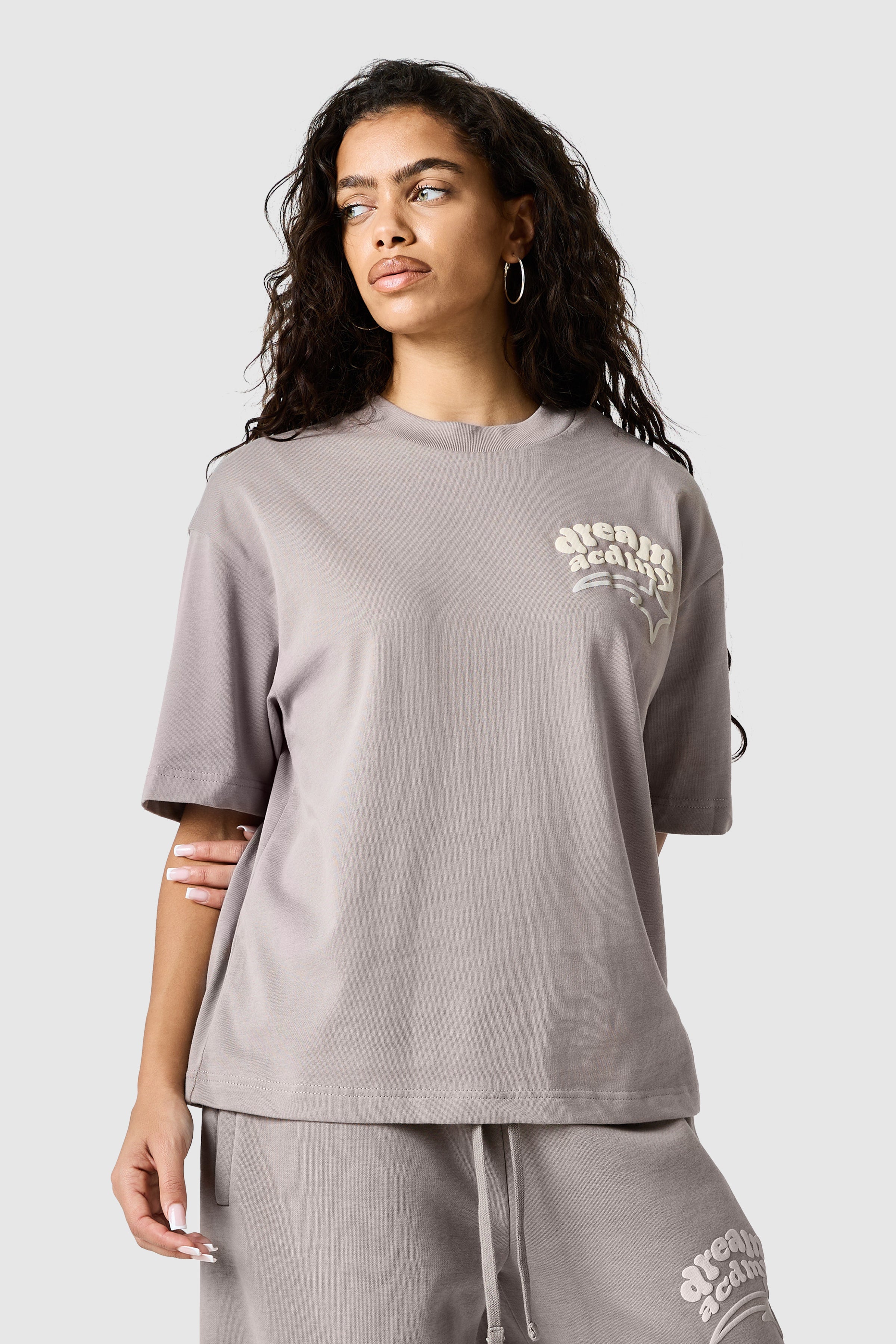 Womens Dream Acdmy Tee - Soft Taupe