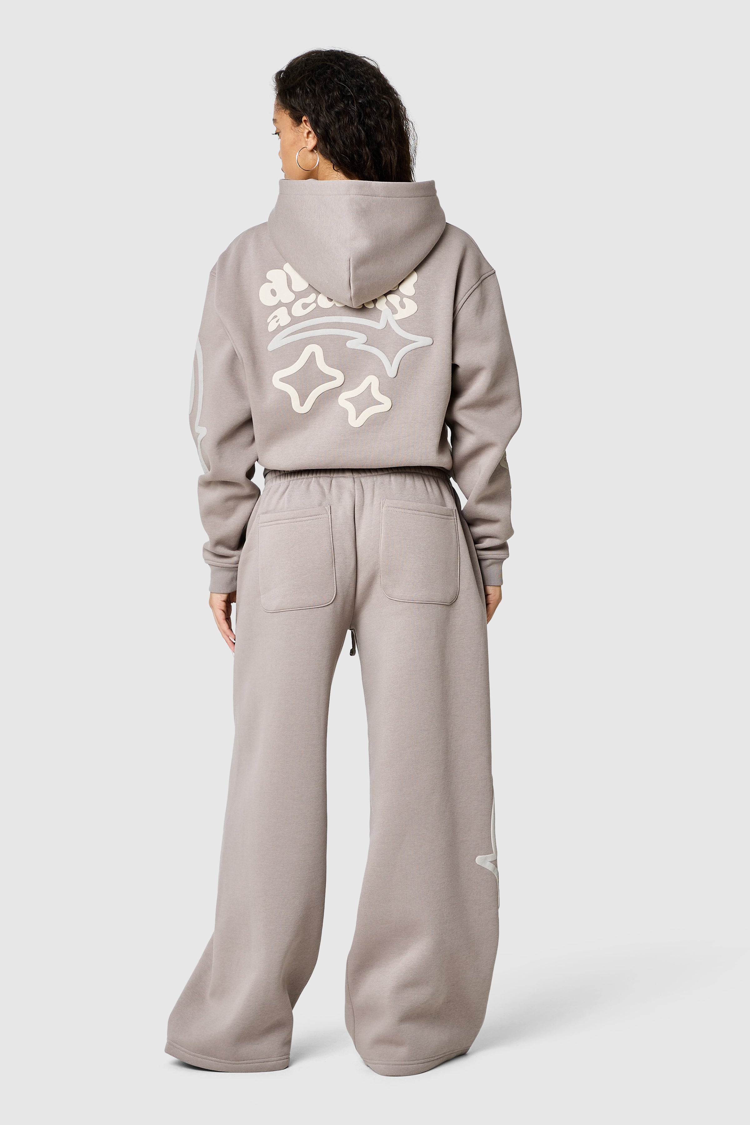 Womens Dream Acdmy Crop Hood - Soft Taupe