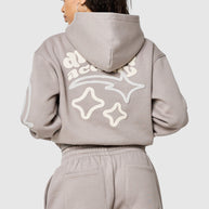 Womens Dream Acdmy Crop Hood - Soft Taupe