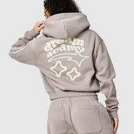 Womens Dream Acdmy Crop Hood - Soft Taupe
