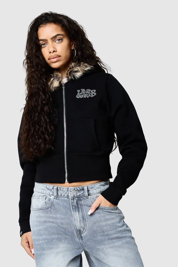 Womens Yasmin Hood - Black