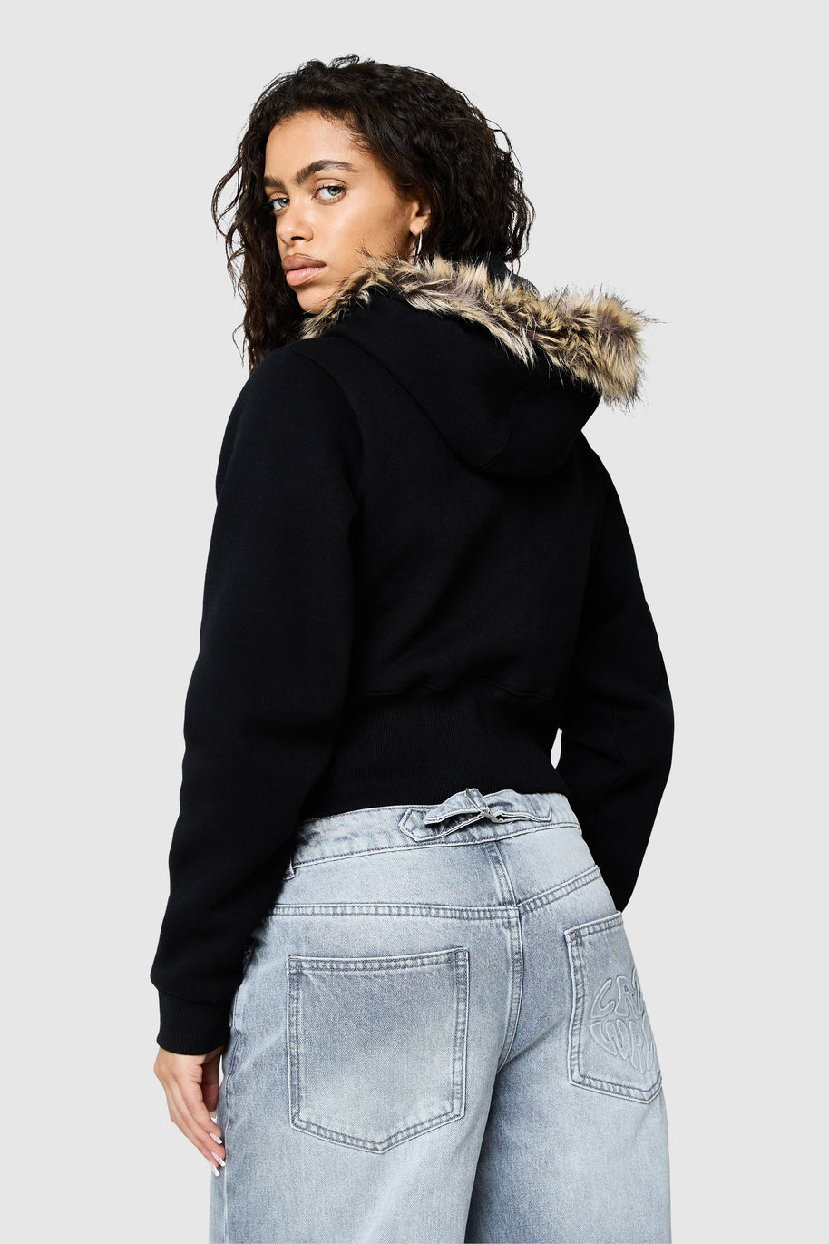 Womens Yasmin Hood - Black