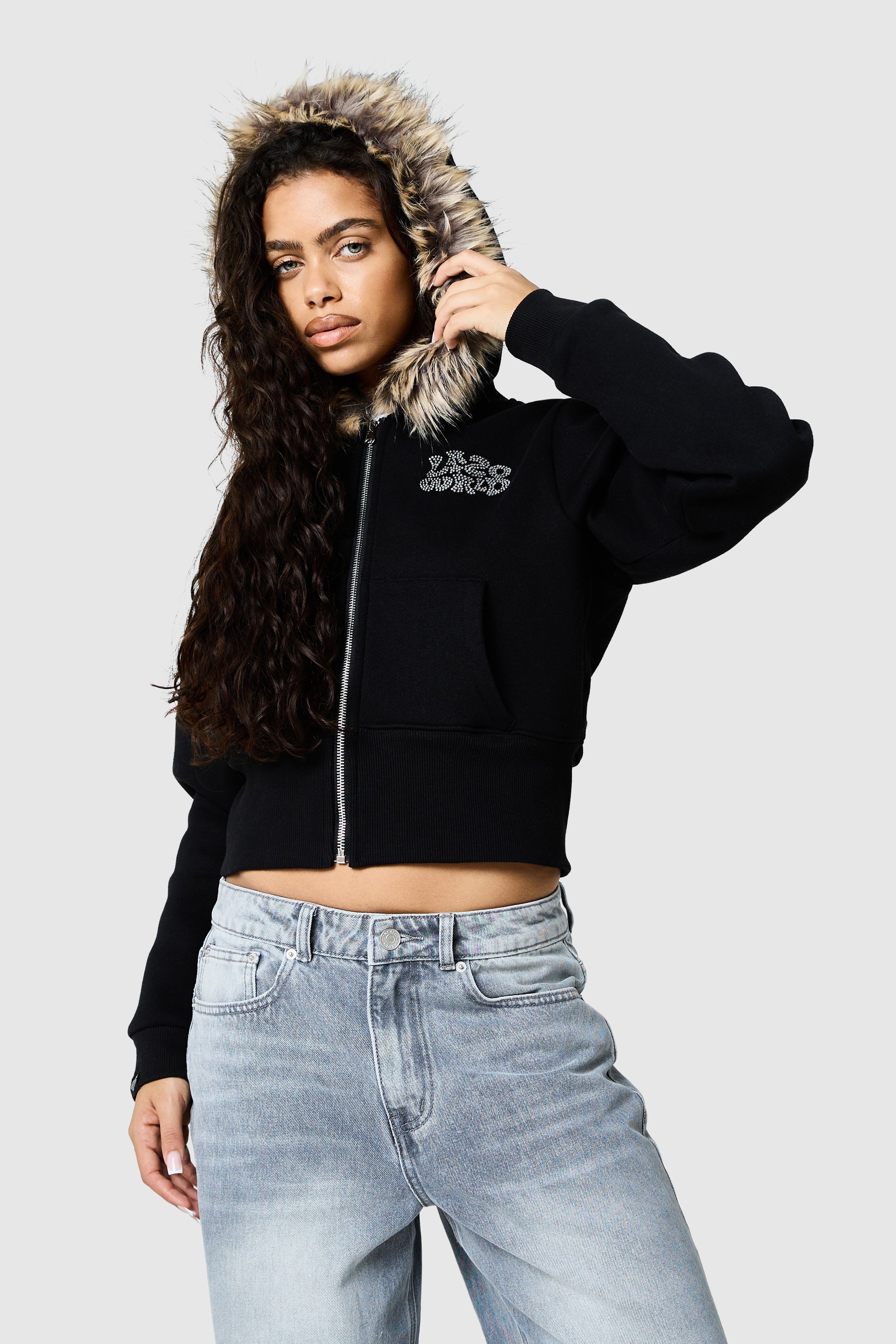 Womens Yasmin Hood - Black