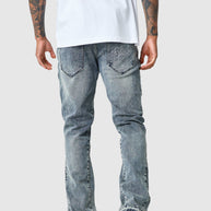 Icon Patch Flare Jean - Vintage Blue