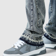 Icon Patch Flare Jean - Vintage Blue