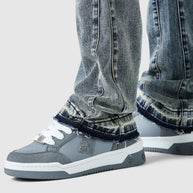 Icon Patch Flare Jean - Vintage Blue
