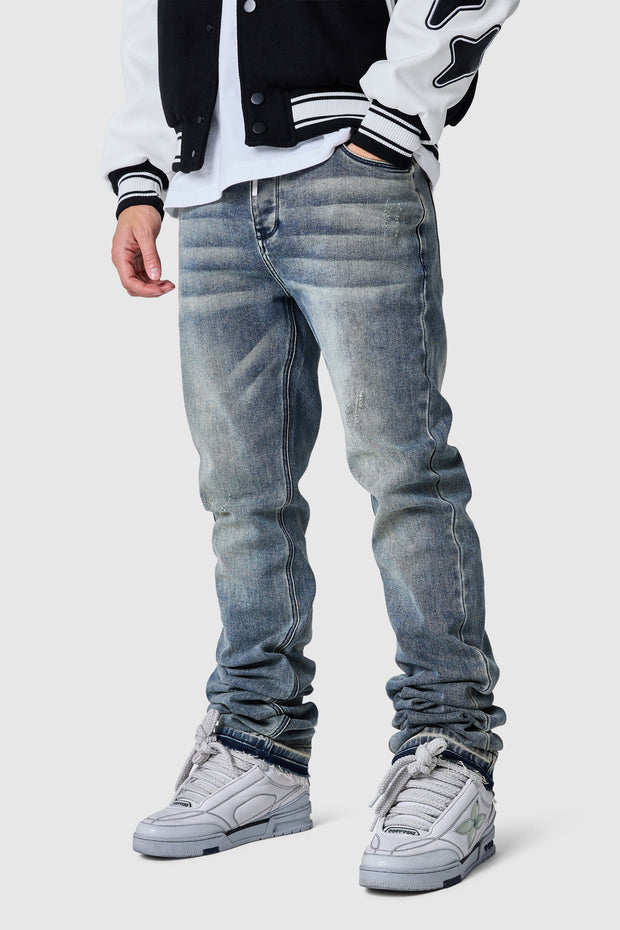 Stacked Jean - Vintage Blue