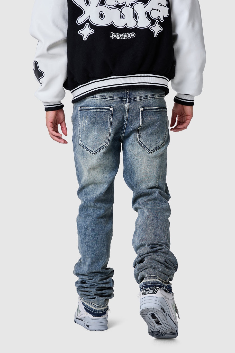 Stacked Jean - Vintage Blue