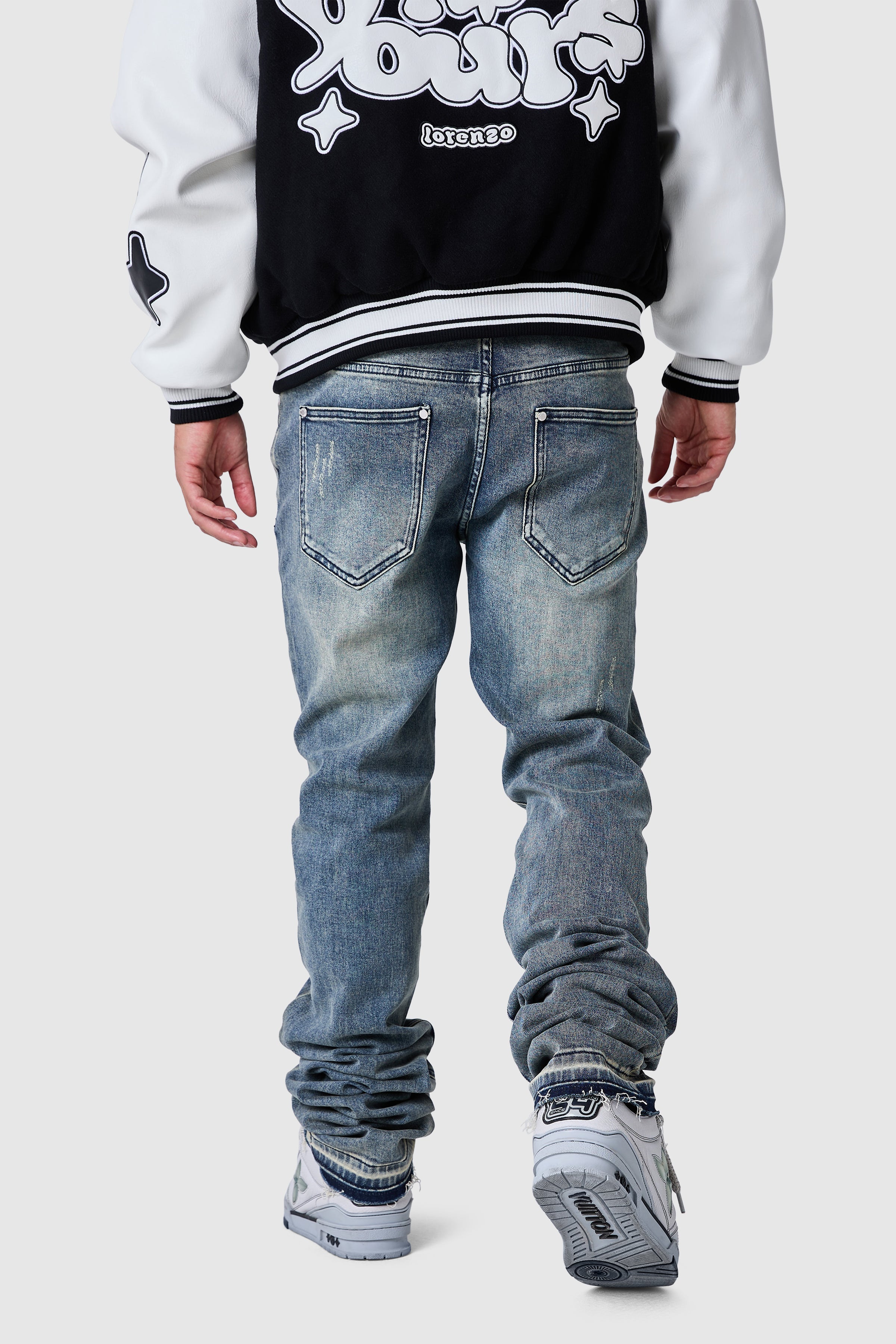Stacked Jean - Vintage Blue