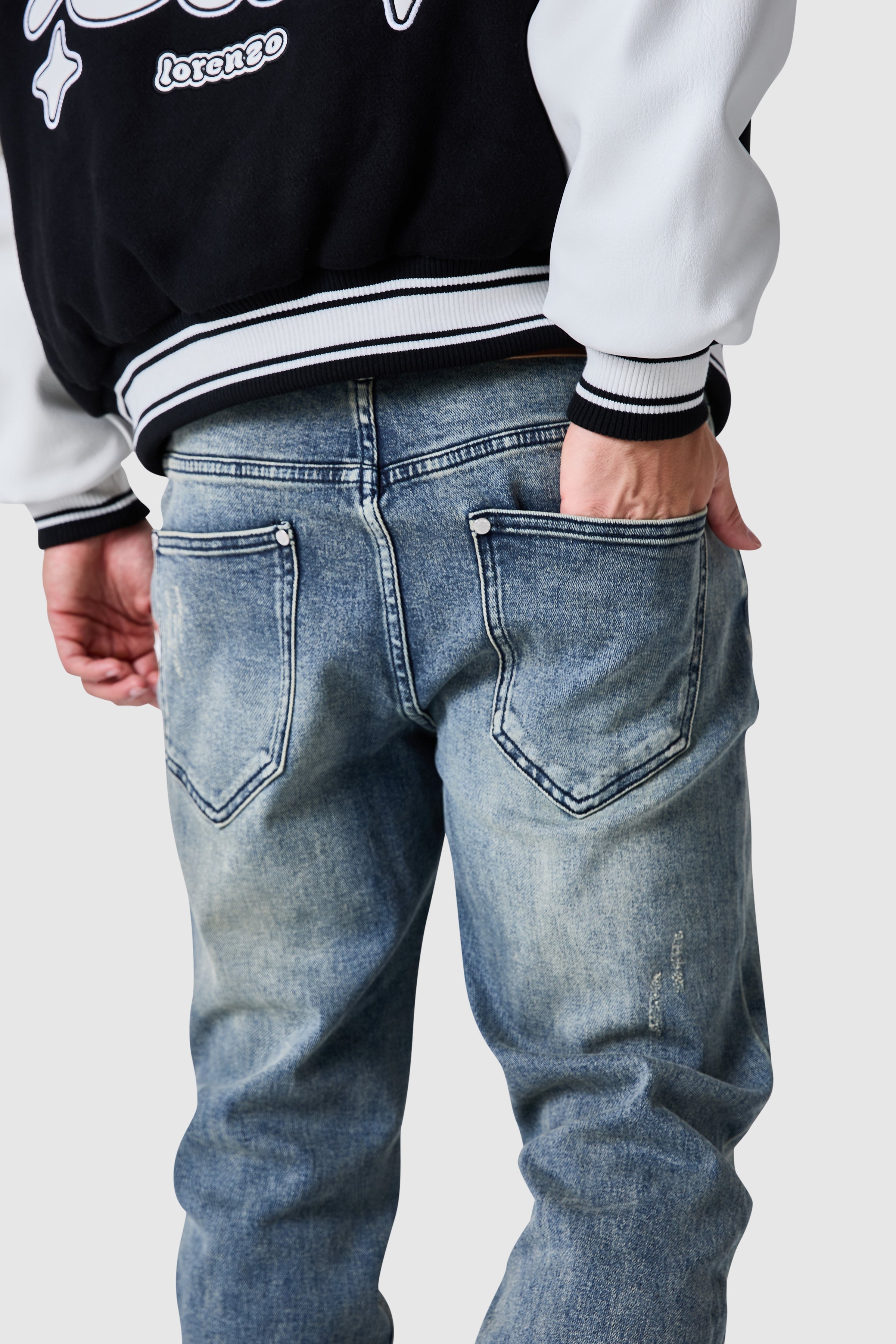 Stacked Jean - Vintage Blue