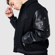 Icon Varsity Jacket - Black