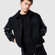 Icon Varsity Jacket - Black
