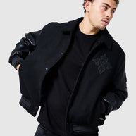 Icon Varsity Jacket - Black
