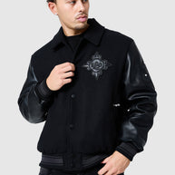 Icon Varsity Jacket - Black