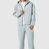 Origin Boxy Scuba Full Zip Hood - Grey Marl