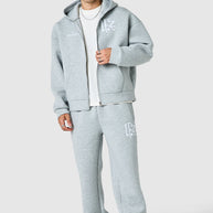 Origin  Boxy Scuba Hood Tracksuit - Off White / Grey