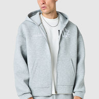 Origin  Boxy Scuba Hood Tracksuit - Off White / Grey
