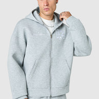 Origin  Boxy Scuba Hood Tracksuit - Off White / Grey