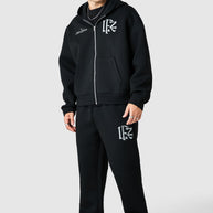 Origin Boxy Scuba Hood Tracksuit - Black