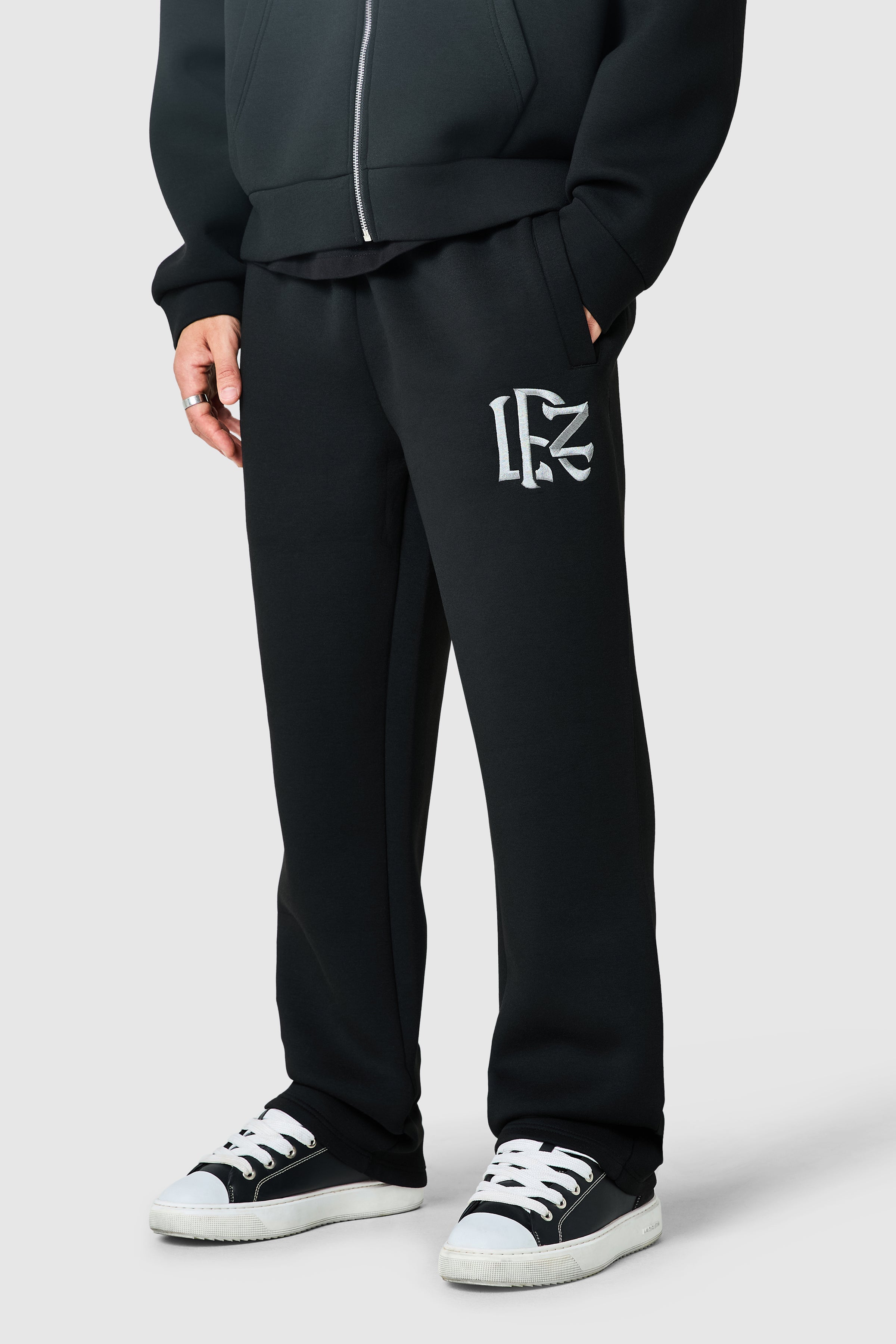 Origin Boxy Scuba Hood Tracksuit - Black